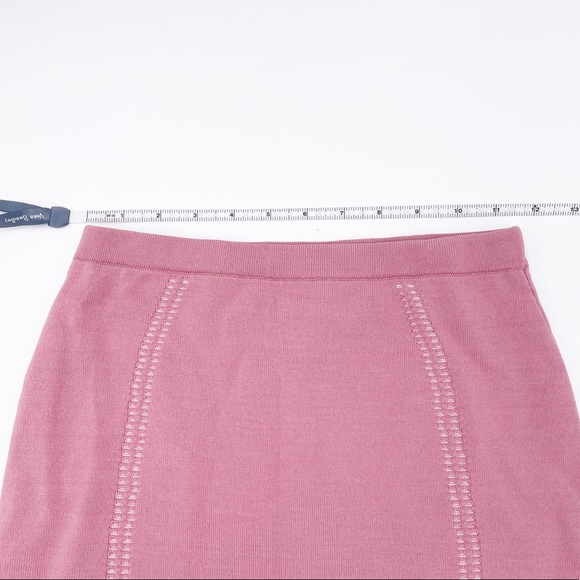 NBD x The Naven Twins Diamond Skirt Mauve Pink Knit Stretch Mini Size Small - Picture 12 of 14